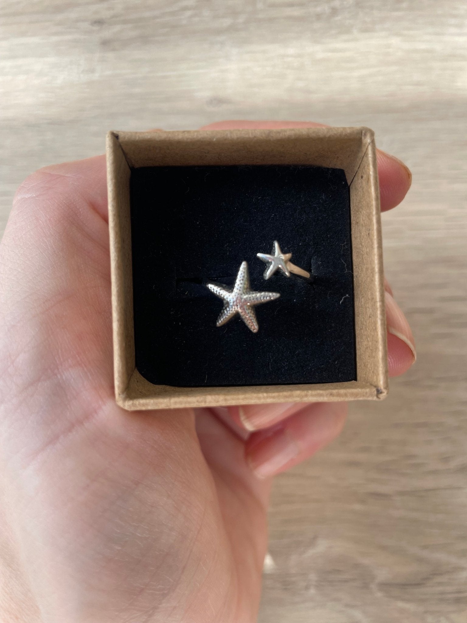 Anillo estrella de mar plata 925 - KHAMALI