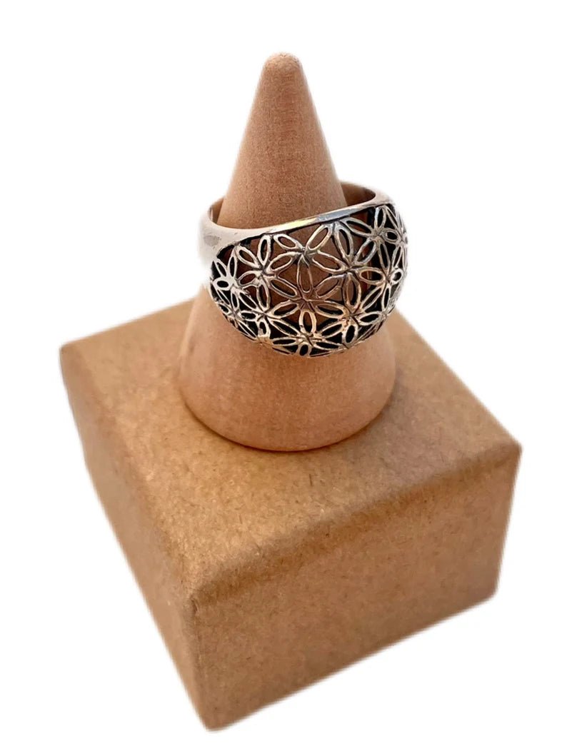 Anillo flor de la vida en plata 925 - KHAMALI