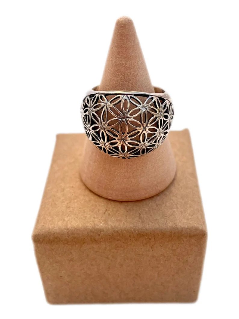 Anillo flor de la vida en plata 925 - KHAMALI