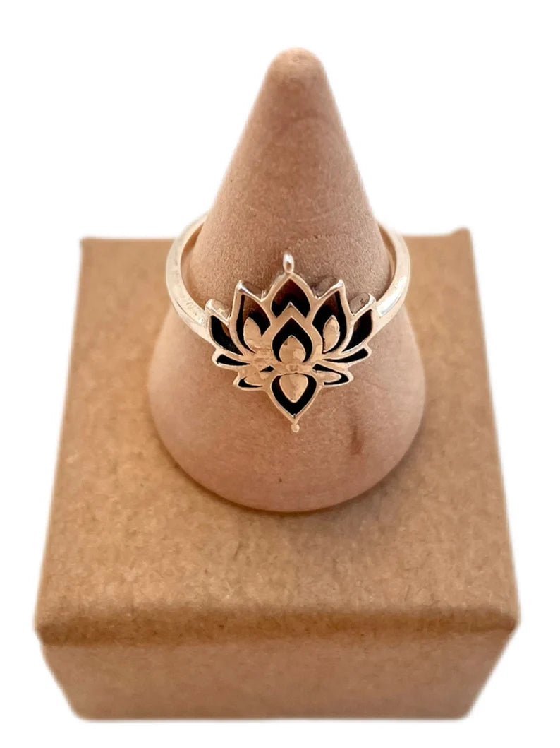 Anillo flor de loto en plata 925 - KHAMALI