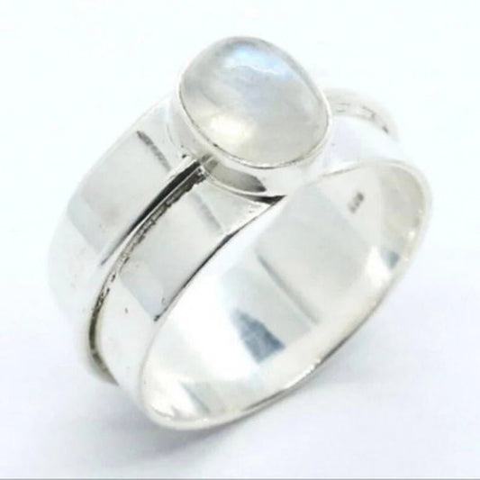 Anillo grueso con piedra natural - KHAMALI