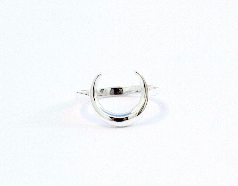 Anillo media luna en plata 925 - KHAMALI