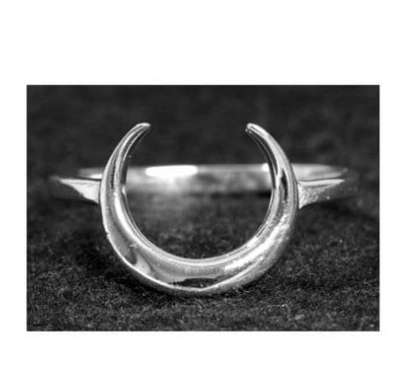 Anillo media luna en plata 925 - KHAMALI
