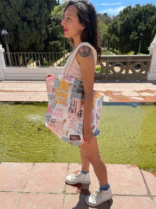Bolsa de playa Girl Power - KHAMALI