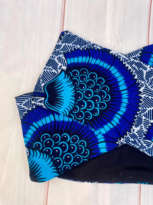 Cinta con alambre floral azul - KHAMALI