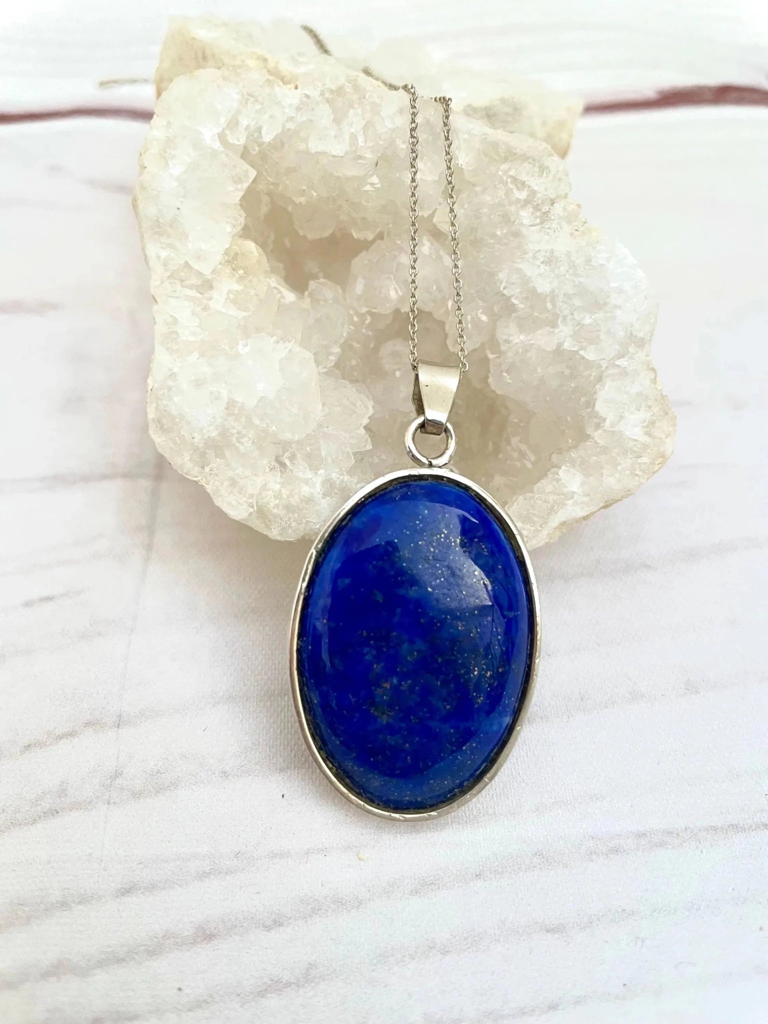 Colgante con Lapislázuli natural en plata 925 - KHAMALI