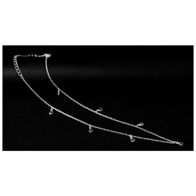 Collar fino de plata con piedras de colores - KHAMALI