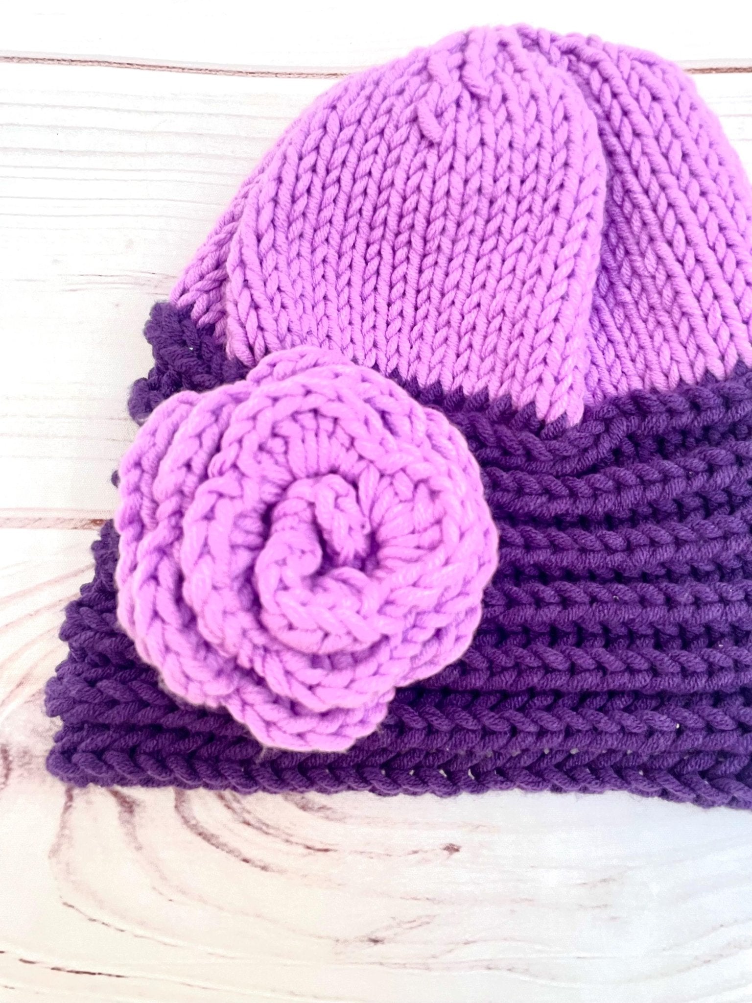 Gorro de lana sintética morado - KHAMALI