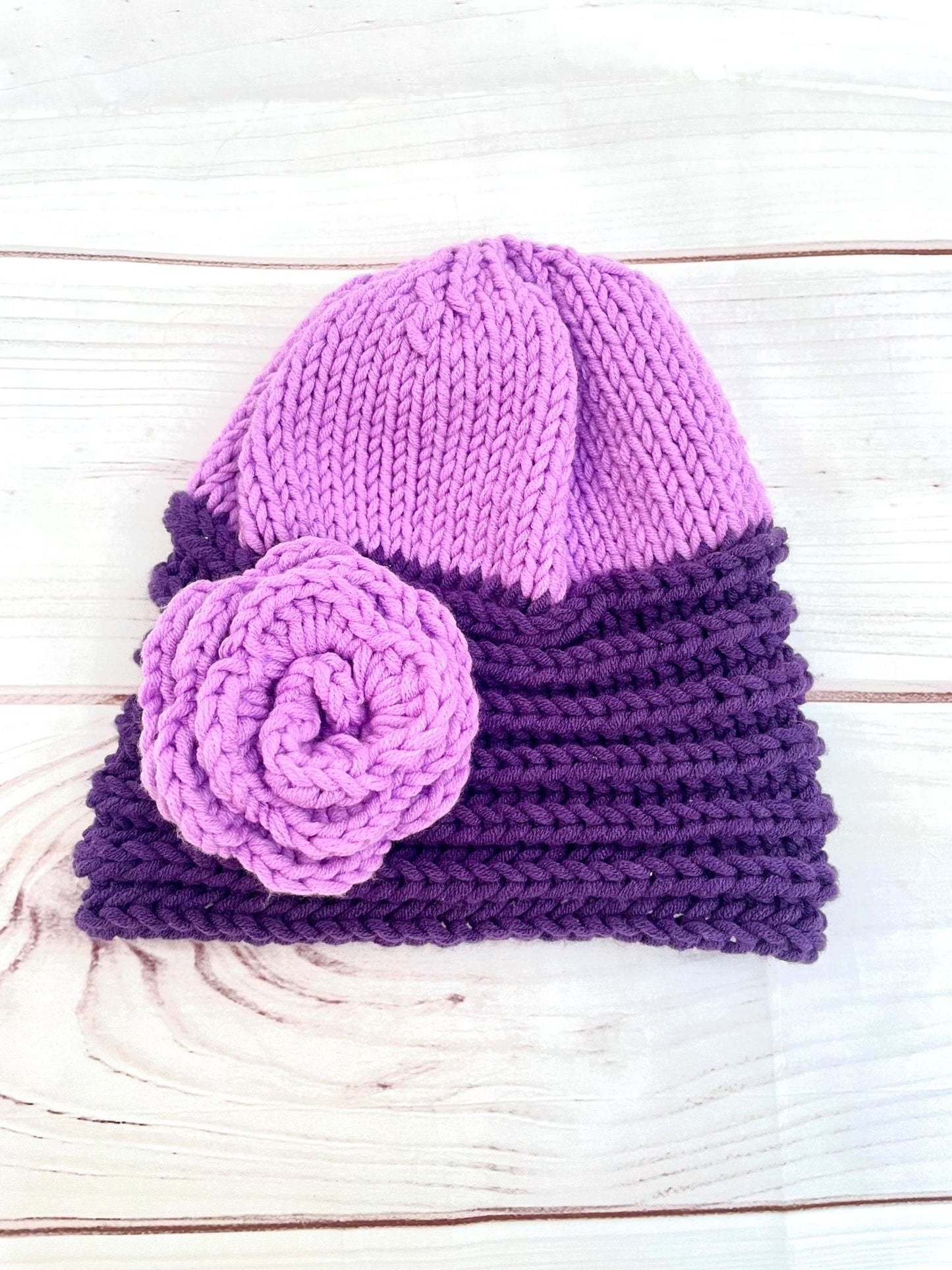 Gorro de lana sintética morado - KHAMALI