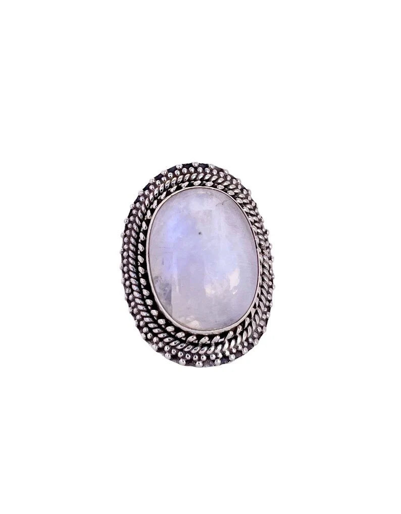 Anillo grande piedra natural KHAMALI