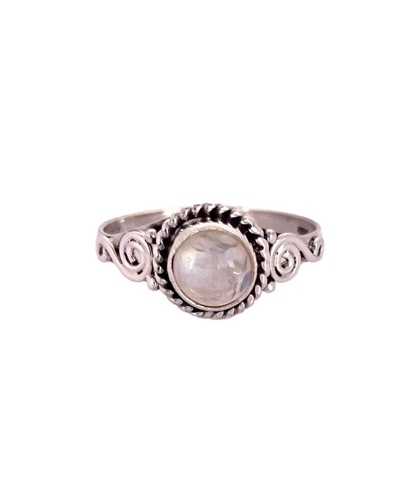 Anillo boho piedra luna KHAMALI
