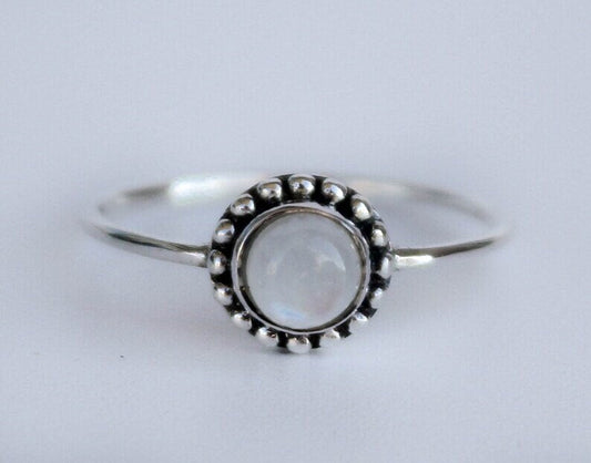 Anillo flor y piedra natural KHAMALI