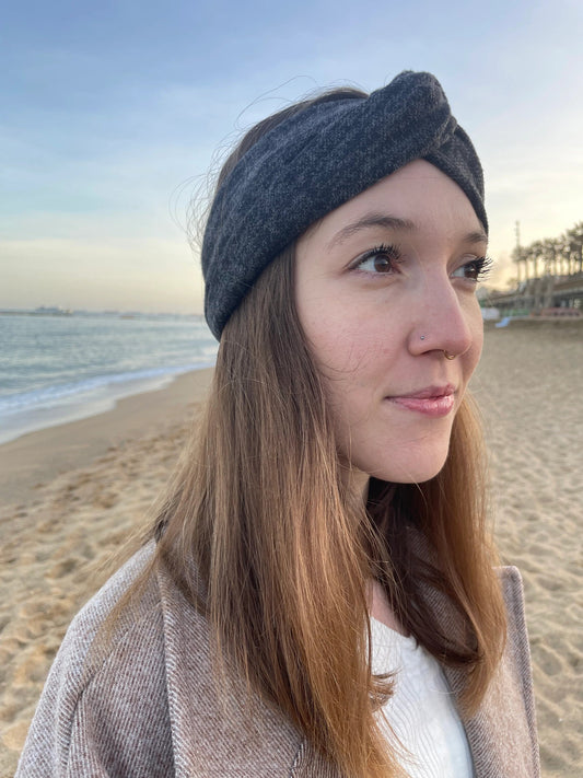 Turbante gris Boho Vintage khamali Shop