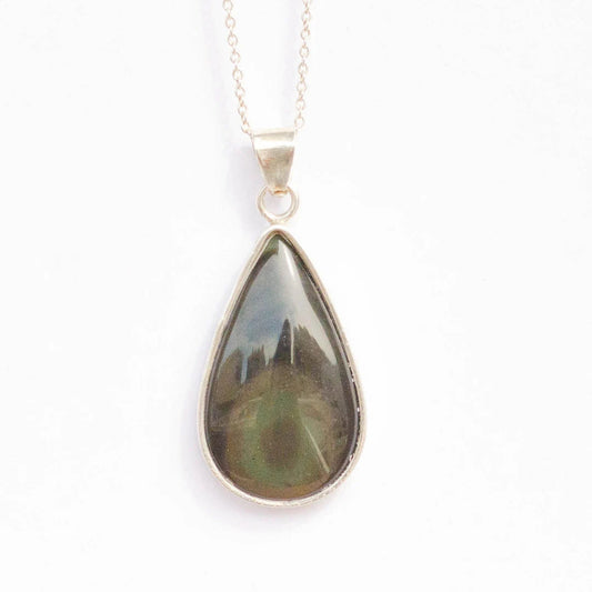 Colgante de obsidiana arcoiris KHAMALI