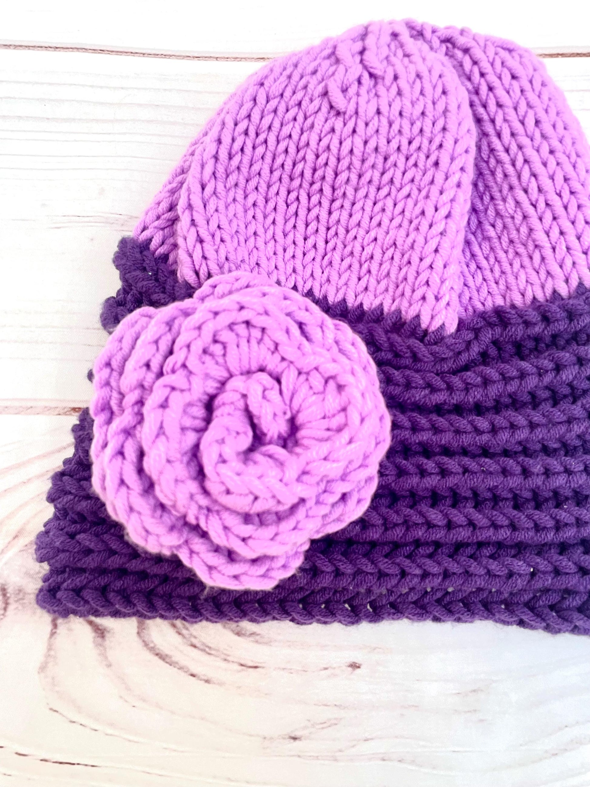 Gorro de lana sintética morado khamali Shop
