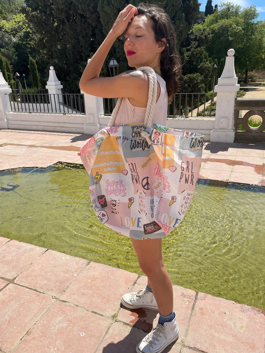 Bolsa de playa Girl Power - KHAMALI