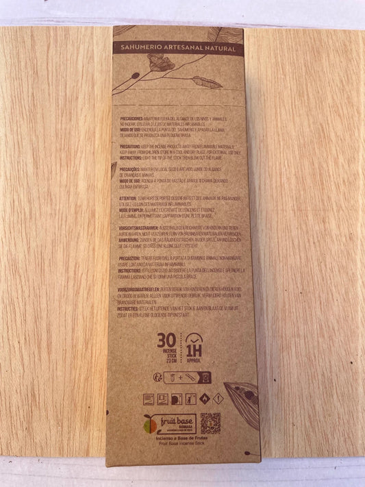 INCIENSO NATURAL HECHO A MANO Citronela, Naranja y Palo Santo Sagrada Madre - KHAMALI