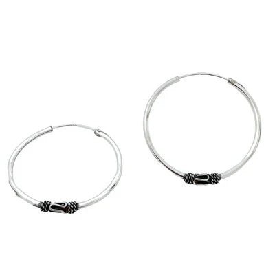 Pendientes de aro boho 35 mm - KHAMALI