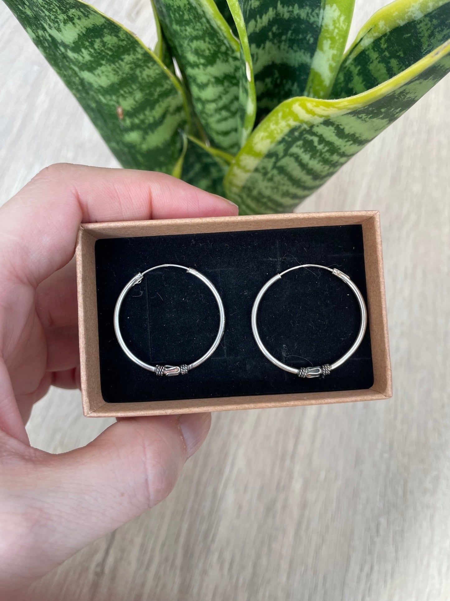 Pendientes de aro boho 35 mm - KHAMALI