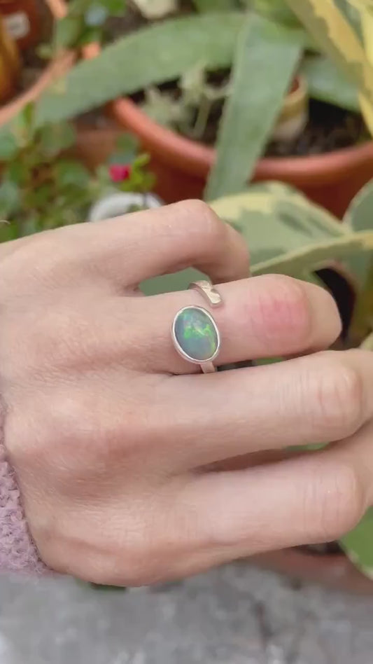Anillo Opalo ajustable