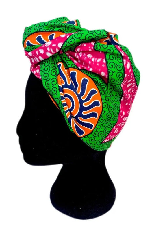 Turbante africano completo alegre - KHAMALI