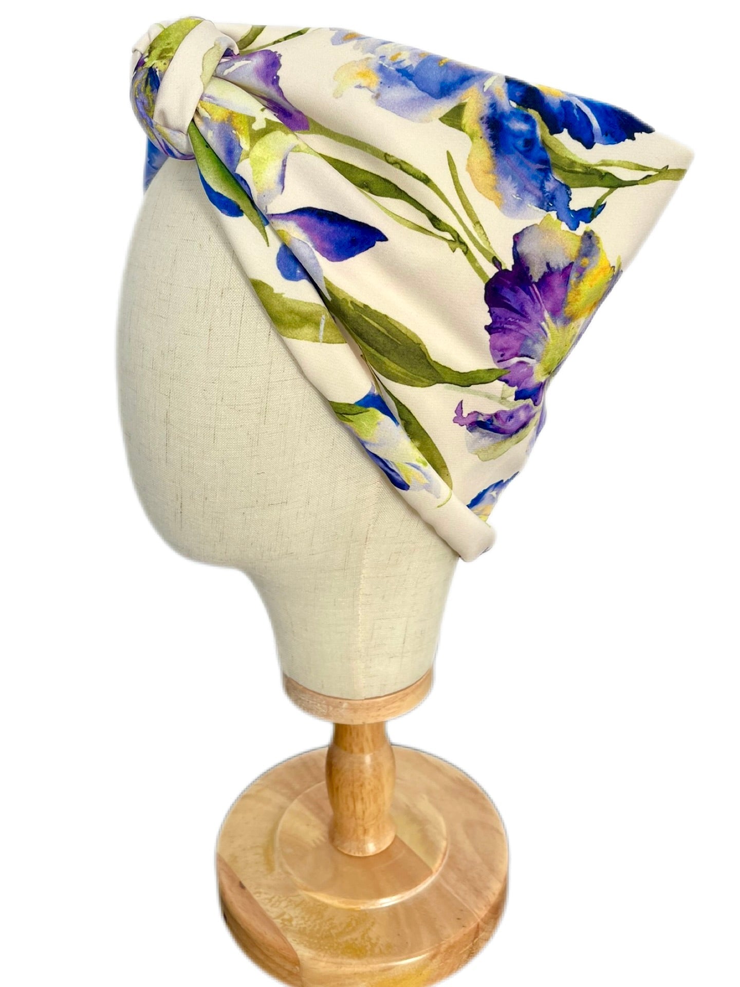 Turbante Completo Boheme Floral Lila - KHAMALI