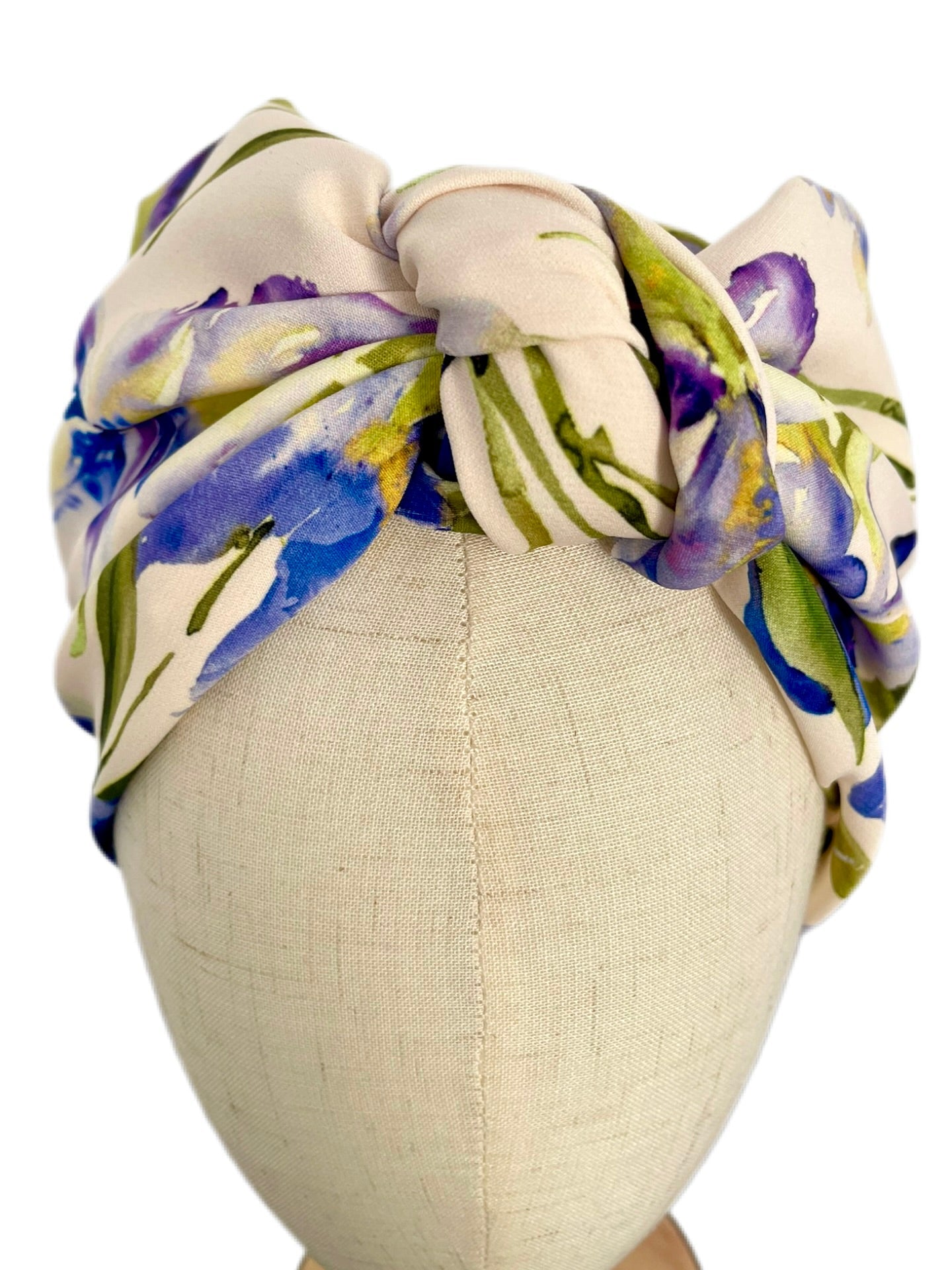 Turbante Completo Boheme Floral Lila - KHAMALI