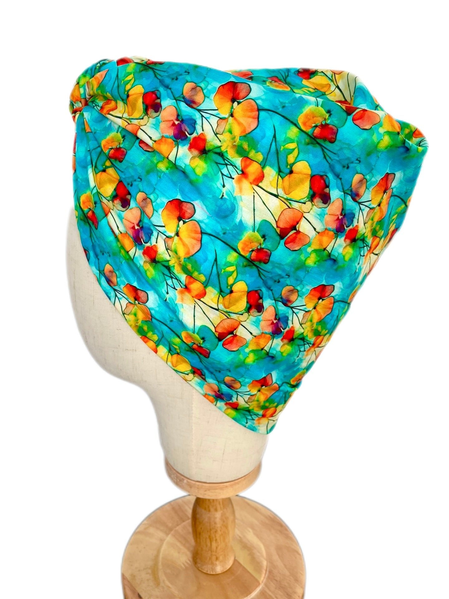 Turbante Completo Boheme Floral Verde - KHAMALI