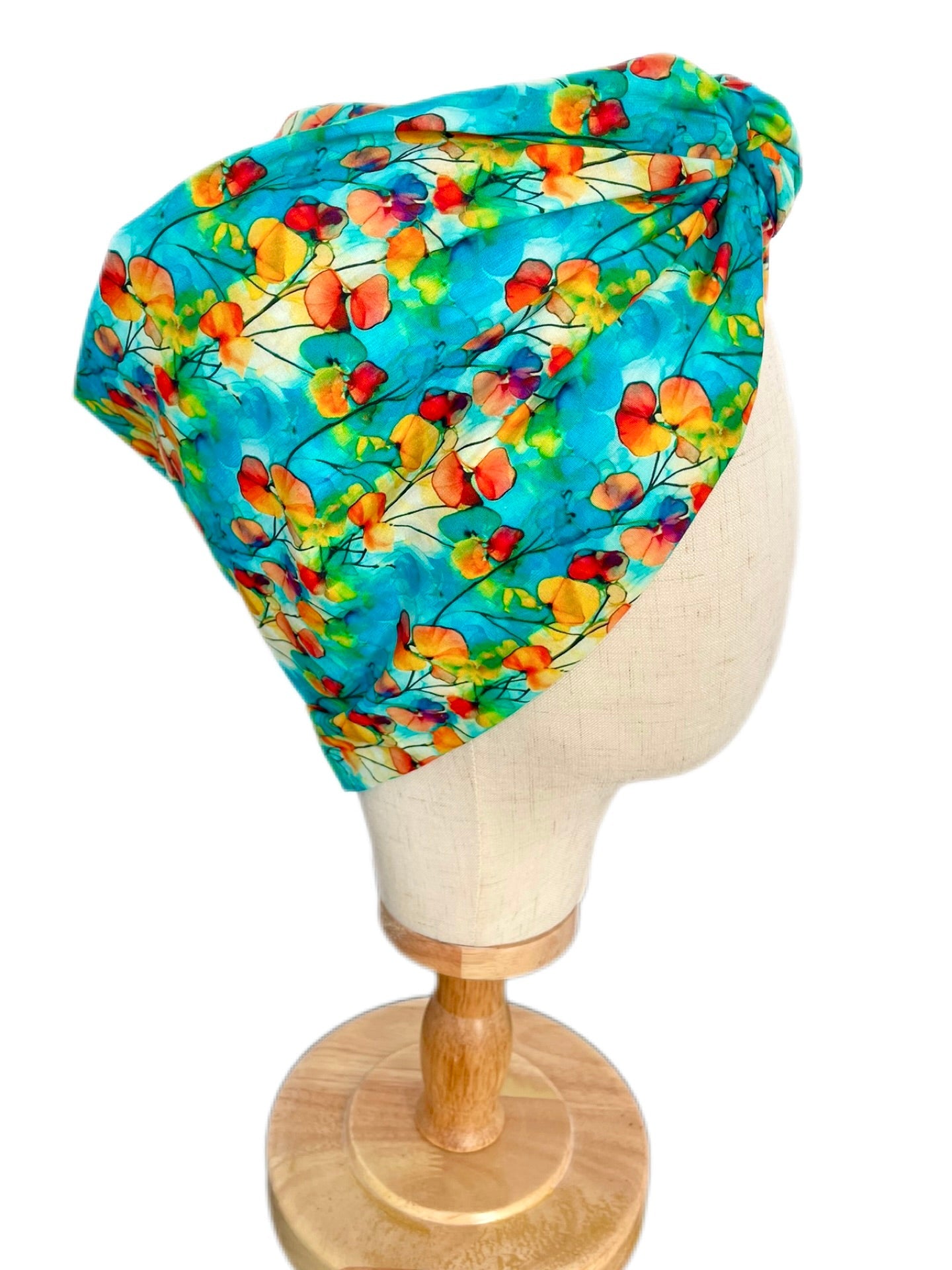 Turbante Completo Boheme Floral Verde - KHAMALI
