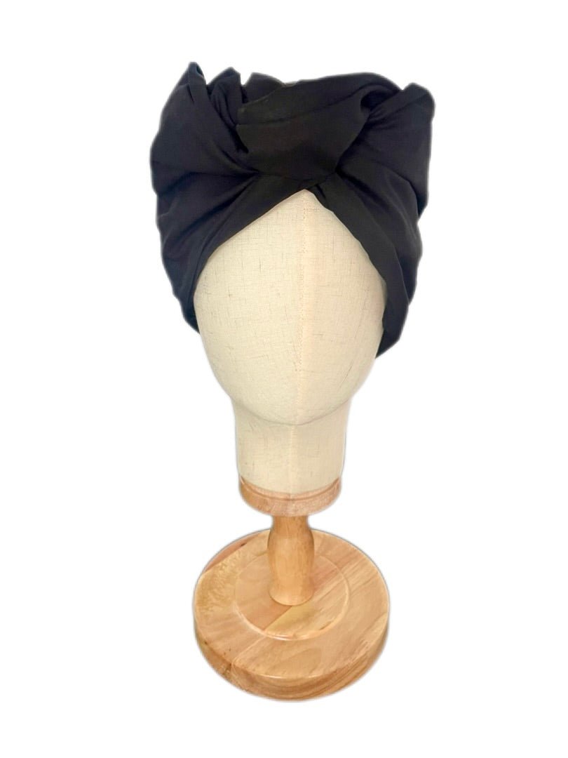 Turbante Completo con Alambre Negro ESENCIA - KHAMALI