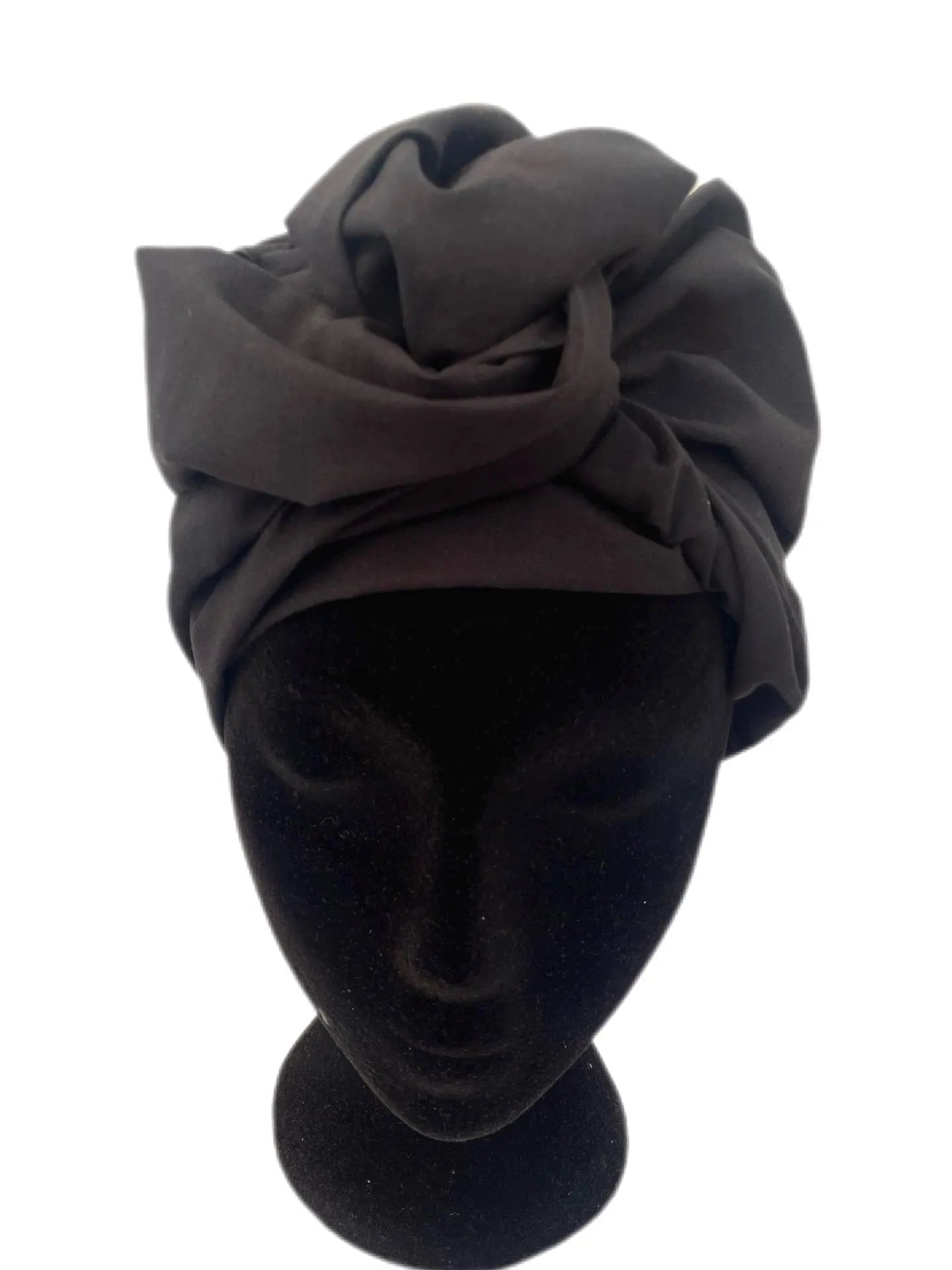Turbante completo negro toda la cabeza - KHAMALI