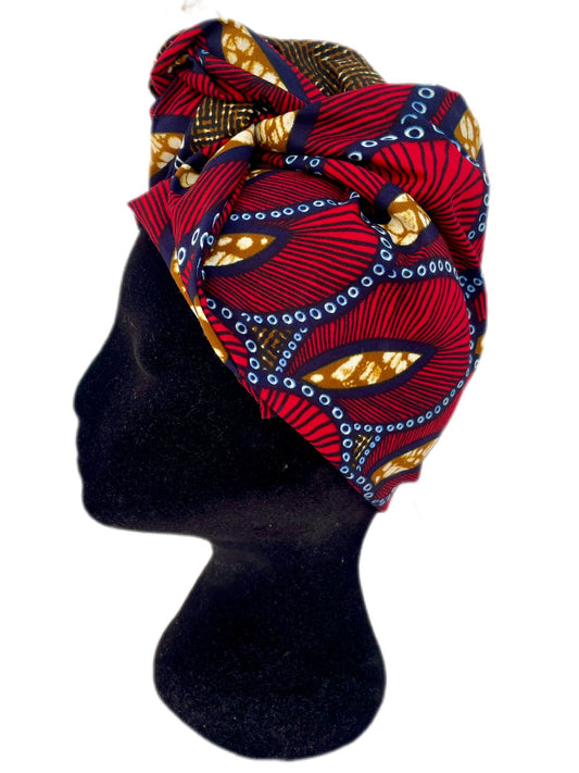 Turbante completo rojo - KHAMALI