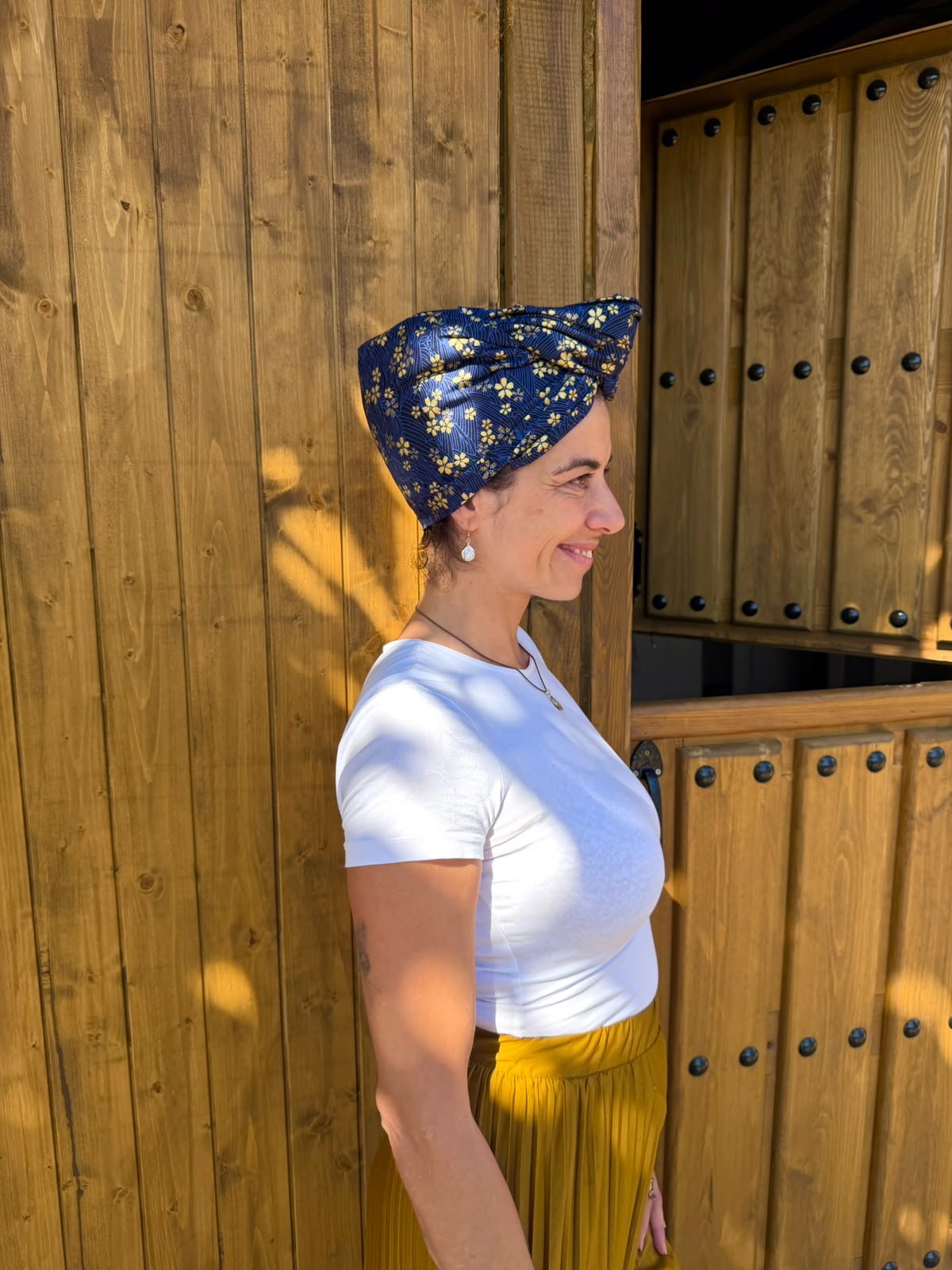 Turbante completo tela japonesa - KHAMALI