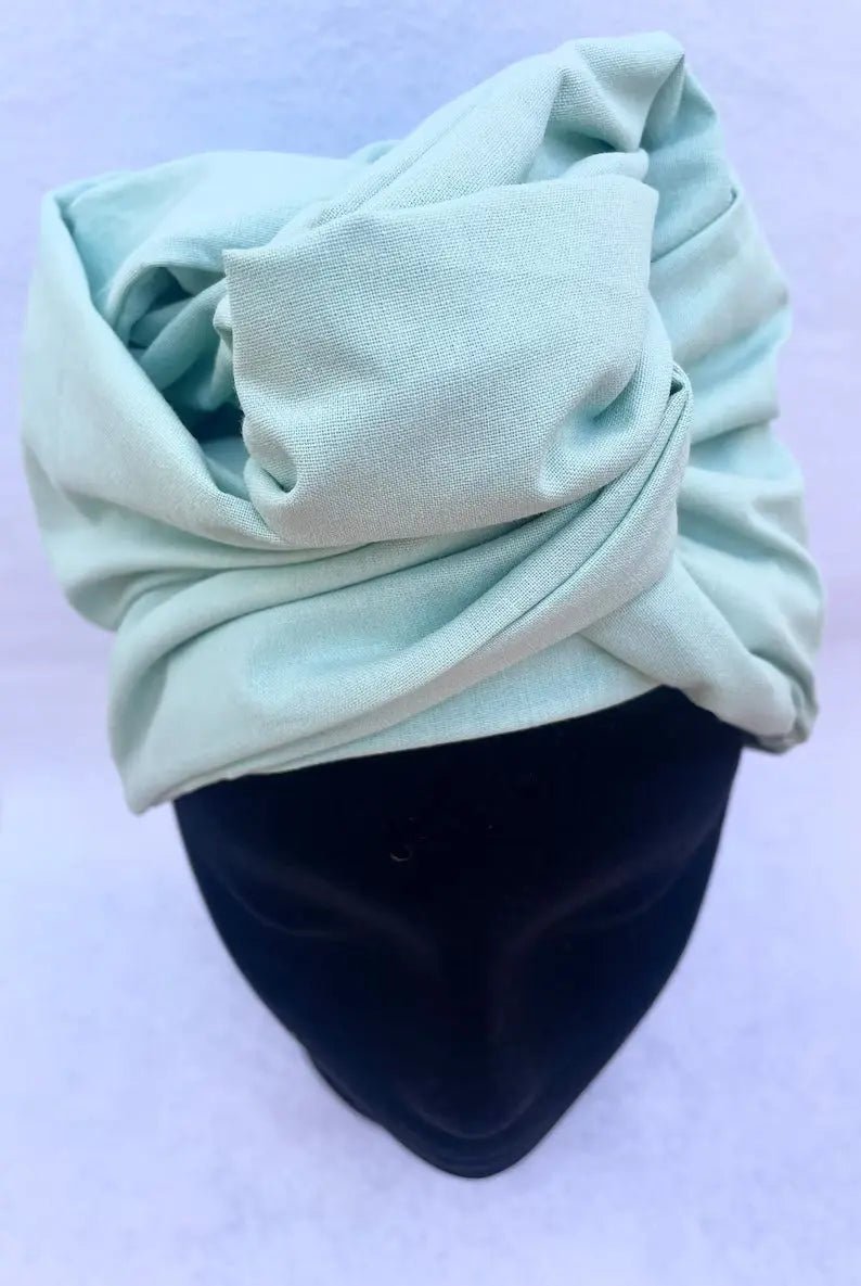 Turbante Completo Verde Agua - KHAMALI