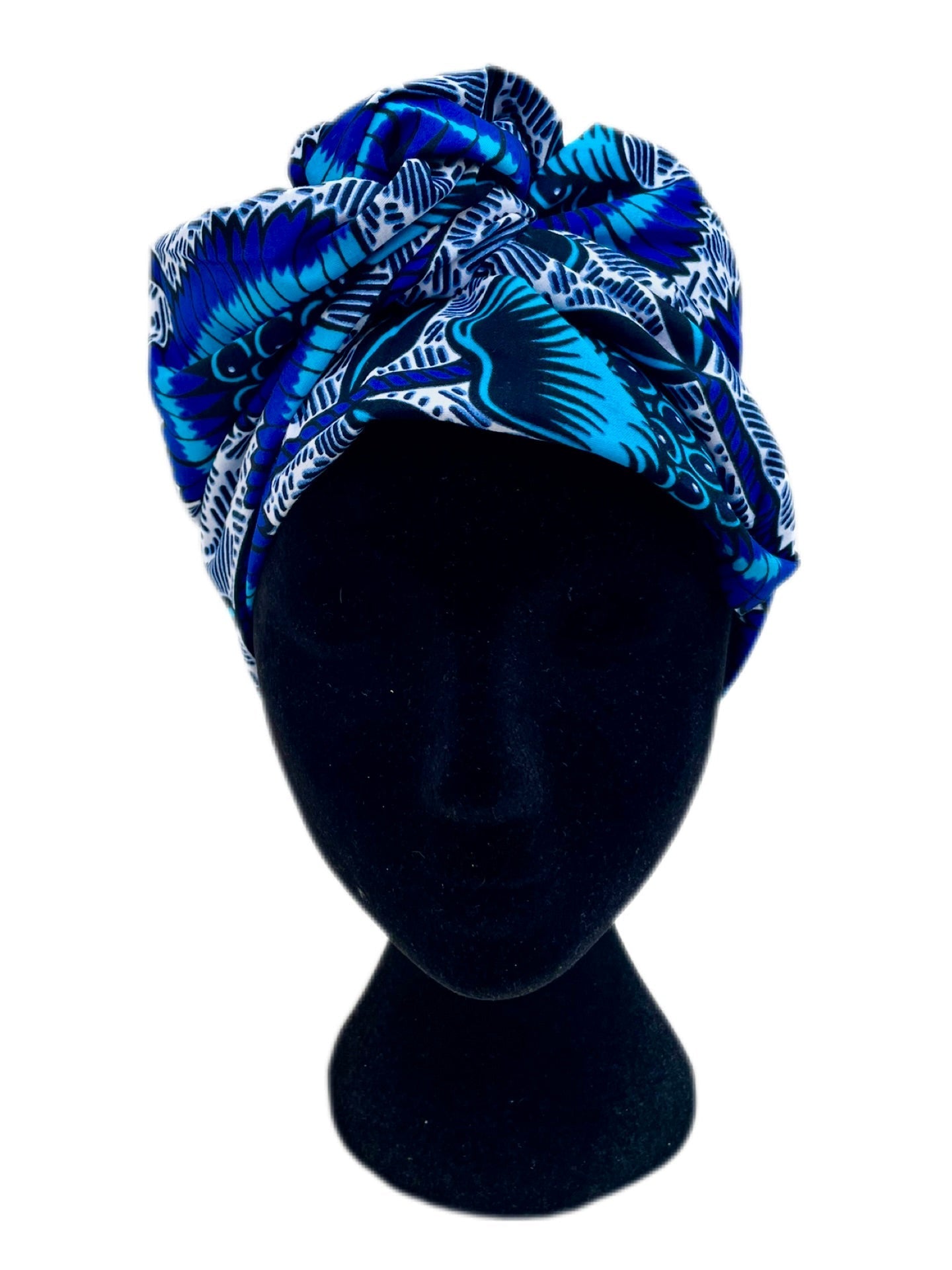Turbante floral azul - KHAMALI