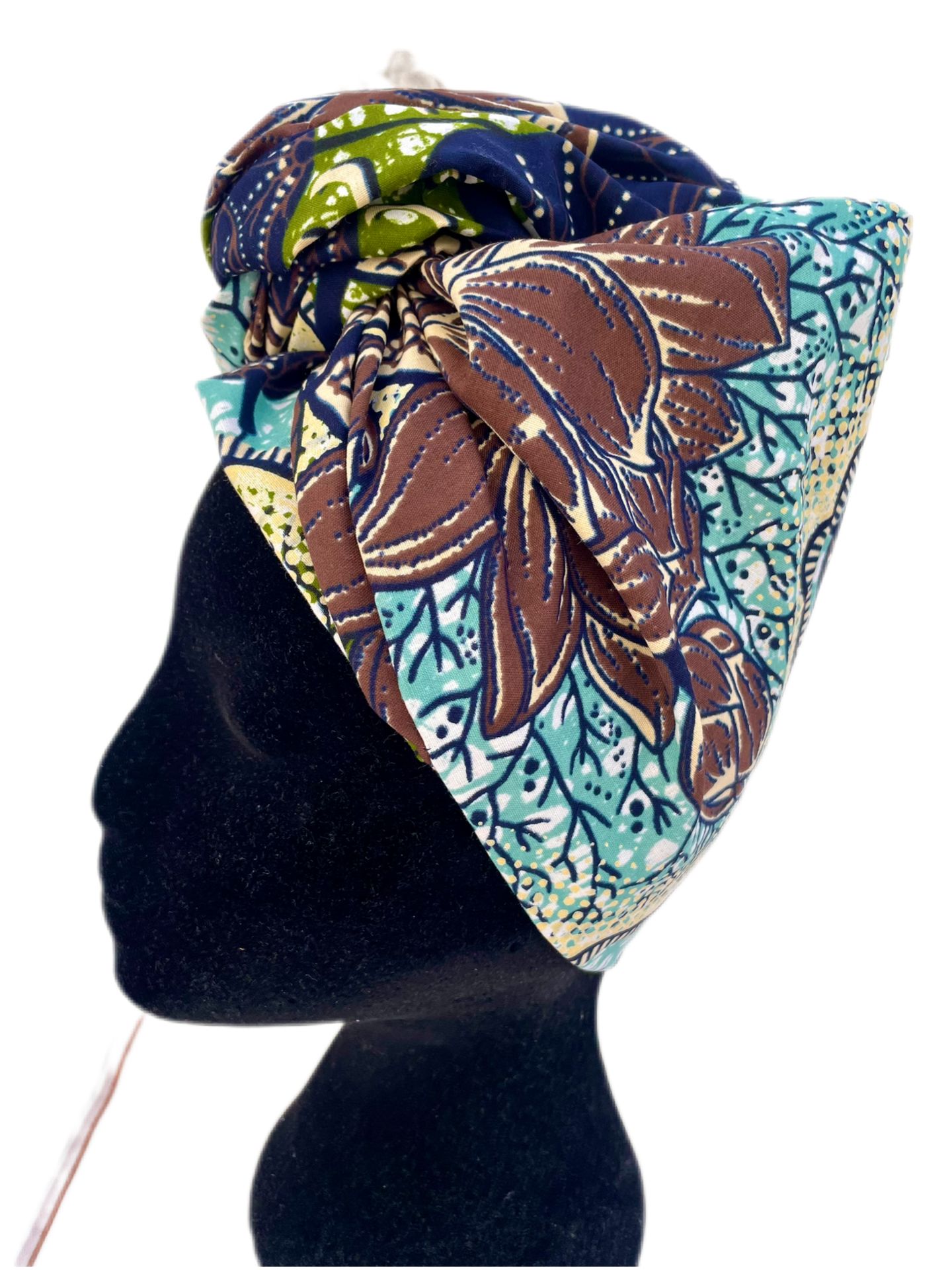 Turbante floral para toda la cabeza - KHAMALI