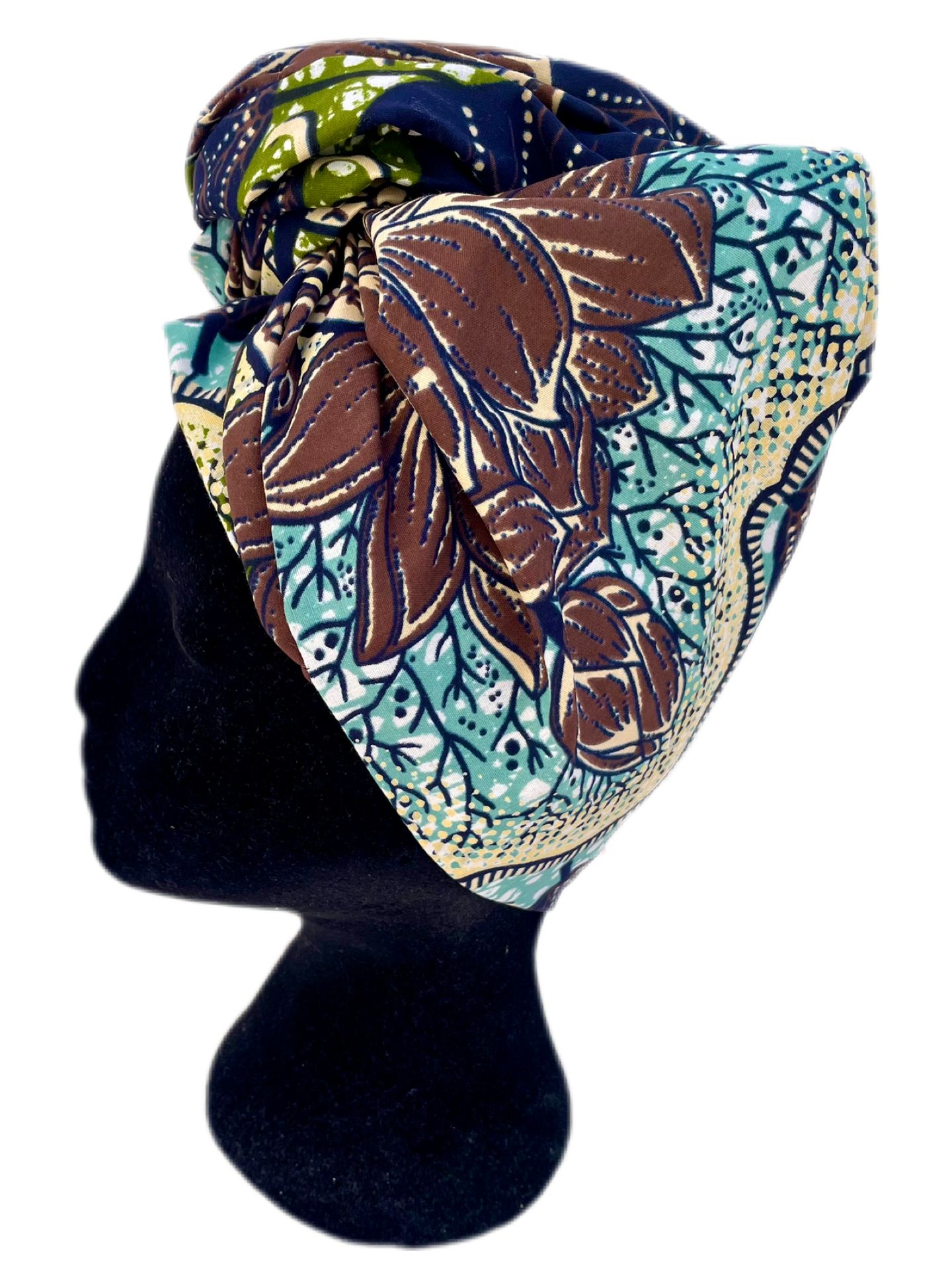 Turbante floral para toda la cabeza - KHAMALI