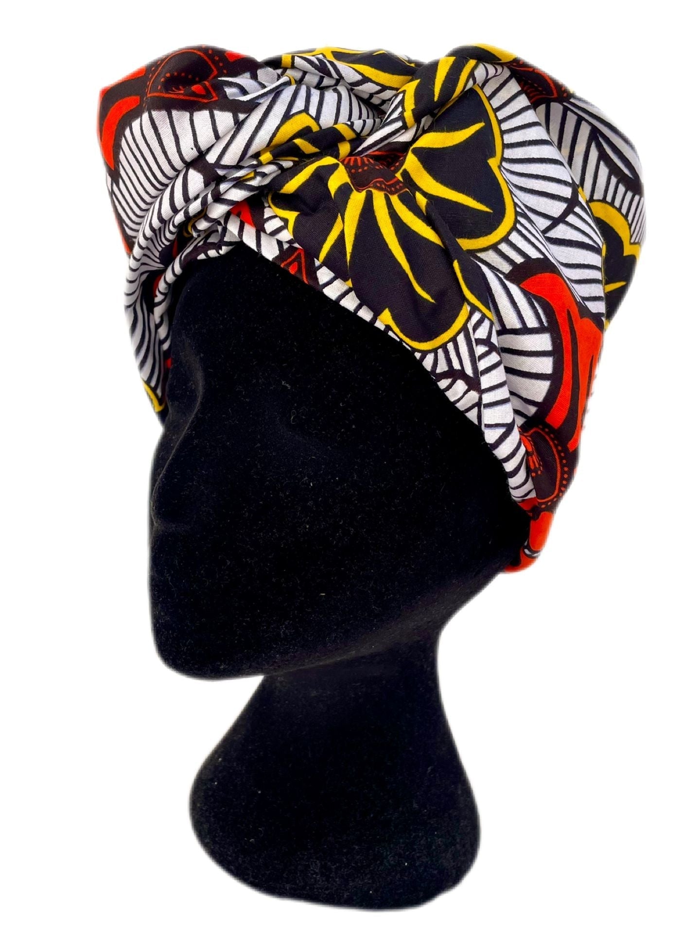 Turbante floral rayas - KHAMALI