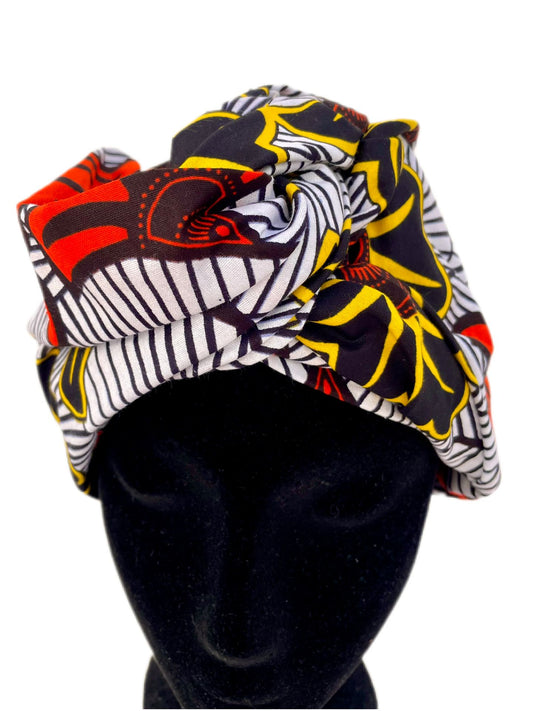 Turbante floral rayas - KHAMALI