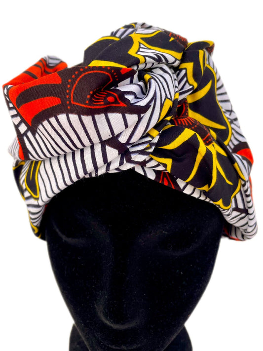 Turbante floral rayas - KHAMALI