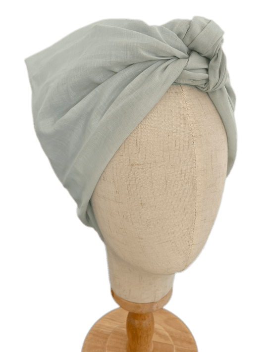 Turbante Integral BOHEME Verde Agua de Algodón Ecológico 💚 - KHAMALI
