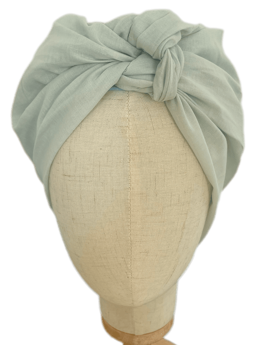 Turbante Integral BOHEME Verde Agua de Algodón Ecológico 💚 - KHAMALI