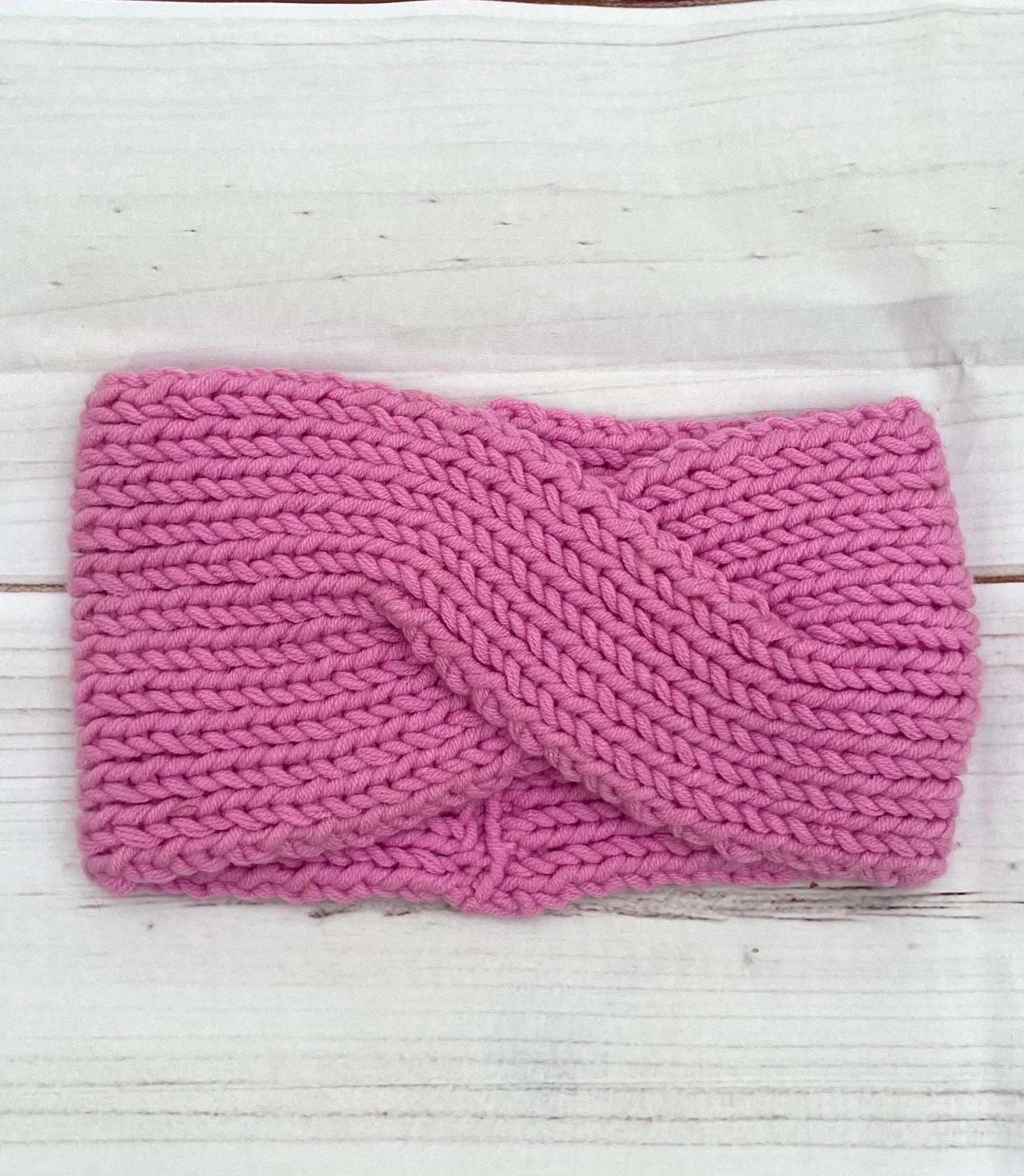 Turbante rosa tejido a mano - KHAMALI