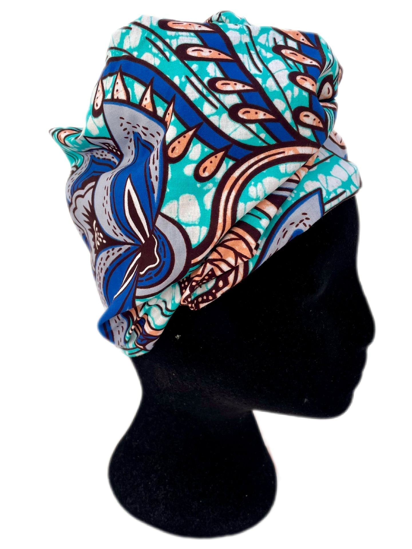 Turbante toda la cabeza estilo floral - KHAMALI