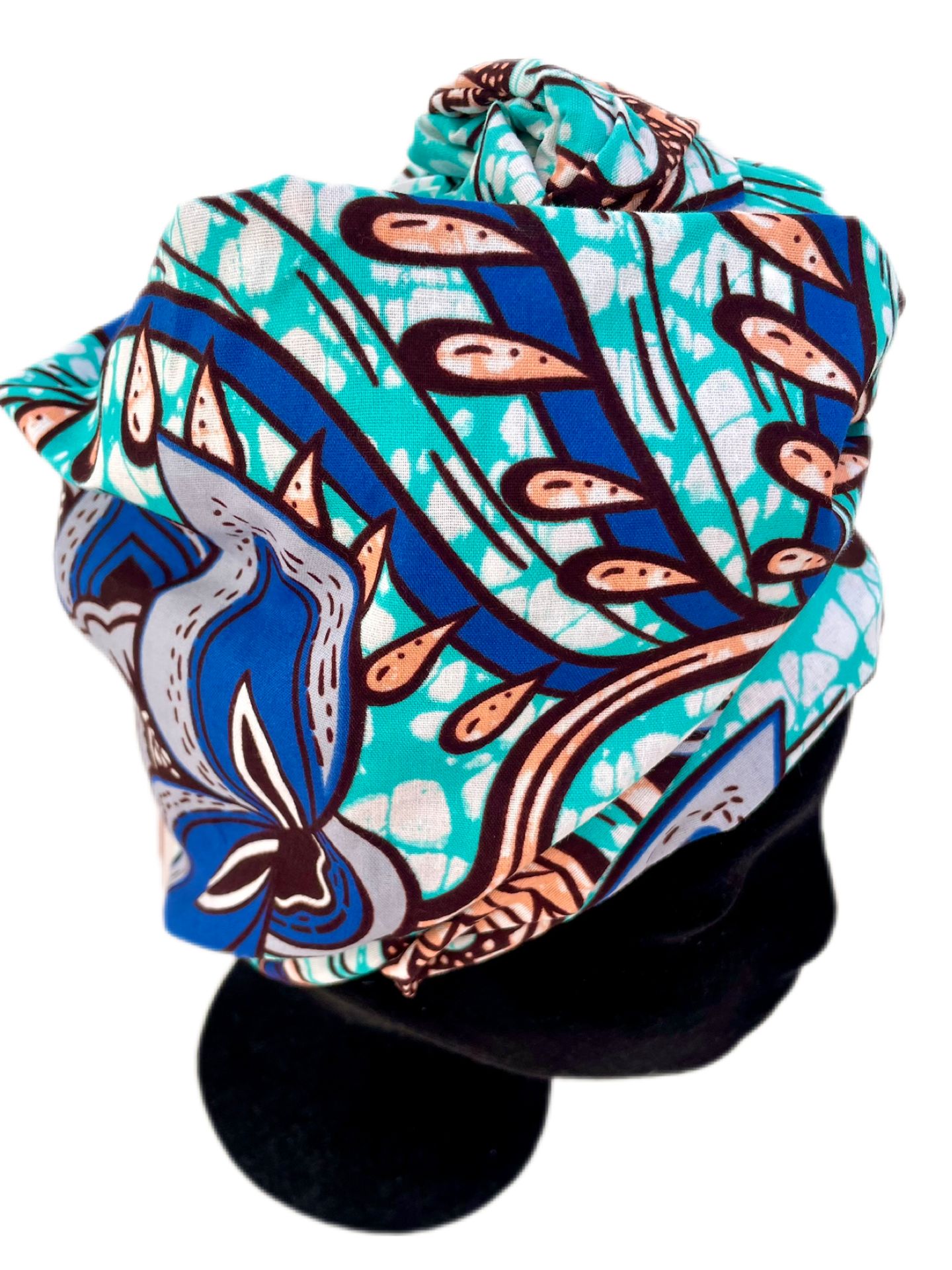 Turbante toda la cabeza estilo floral - KHAMALI
