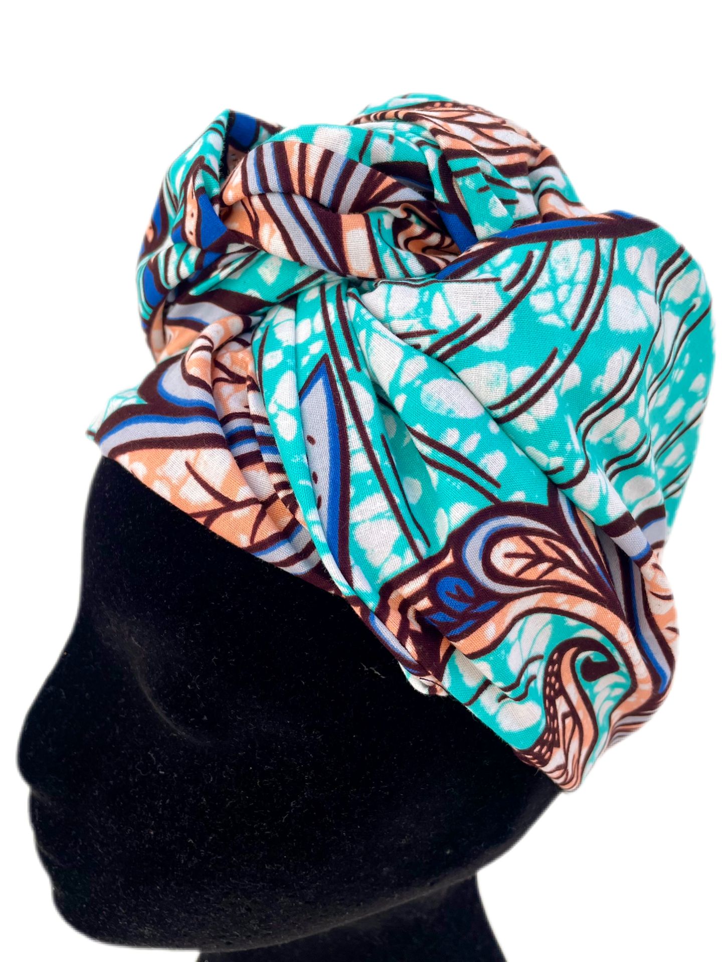 Turbante toda la cabeza estilo floral - KHAMALI