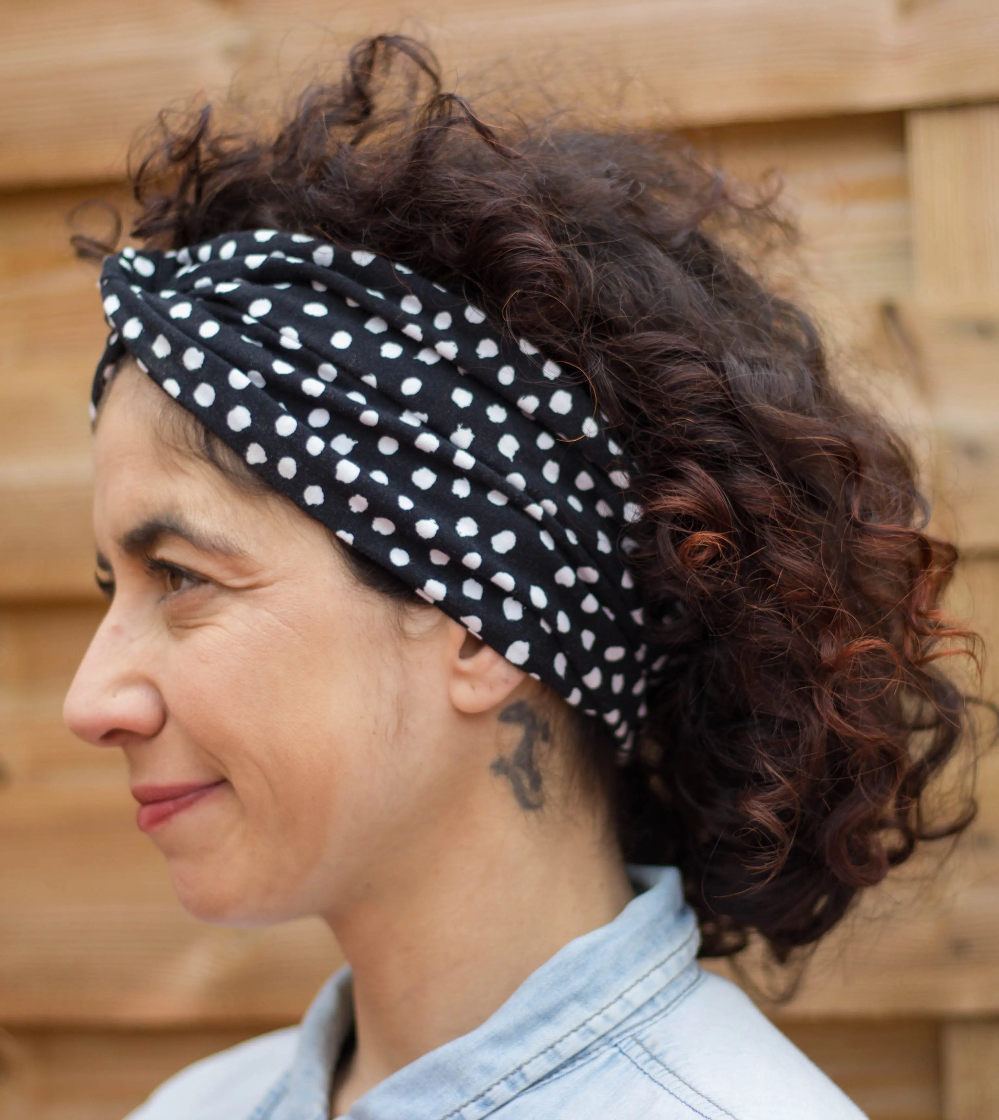 Turbante elástico de topos - KHAMALI