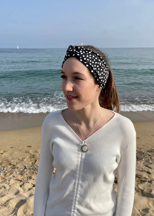 Turbante elástico de topos - KHAMALI