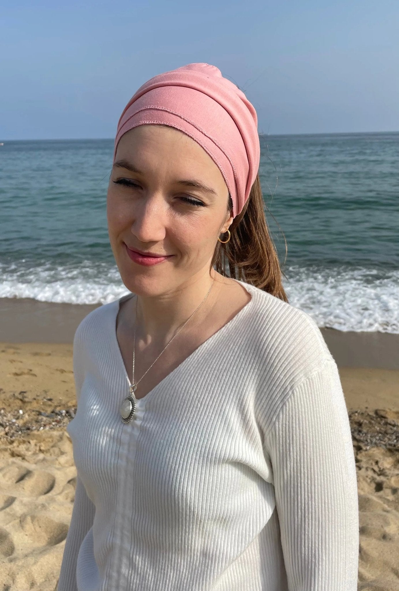 Turbante de yoga para toda la cabeza de algodón - KHAMALI